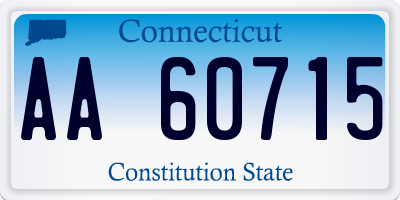 CT license plate AA60715