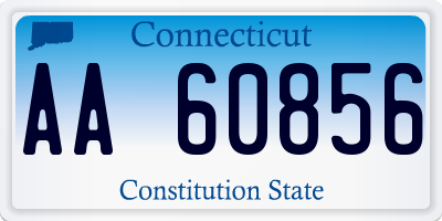 CT license plate AA60856