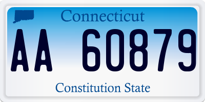 CT license plate AA60879