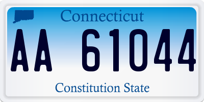 CT license plate AA61044