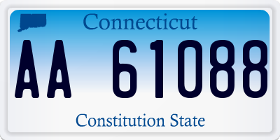 CT license plate AA61088