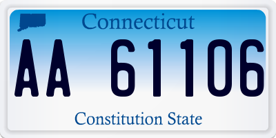 CT license plate AA61106