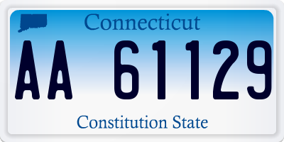 CT license plate AA61129