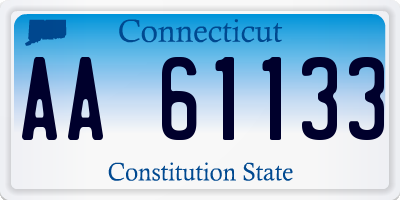 CT license plate AA61133