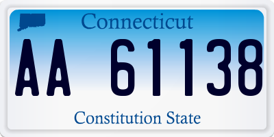 CT license plate AA61138