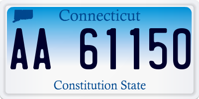 CT license plate AA61150