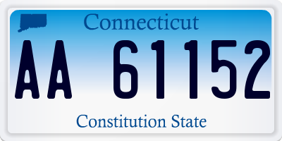 CT license plate AA61152