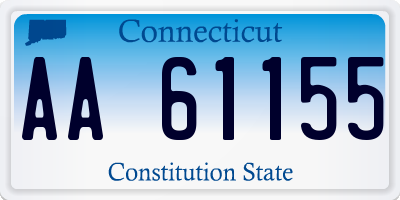 CT license plate AA61155