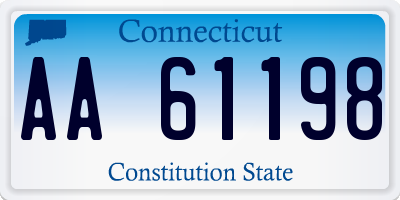 CT license plate AA61198