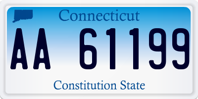 CT license plate AA61199
