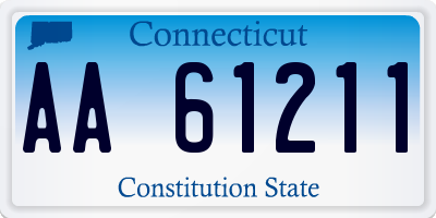 CT license plate AA61211