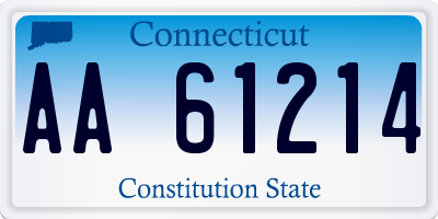 CT license plate AA61214