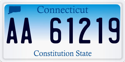 CT license plate AA61219