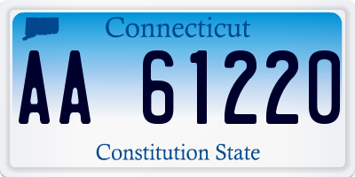 CT license plate AA61220