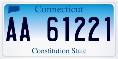 CT license plate AA61221