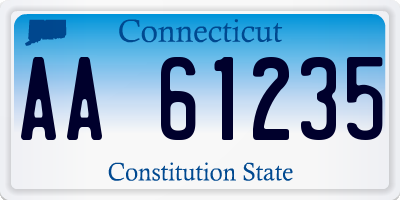 CT license plate AA61235