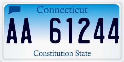 CT license plate AA61244