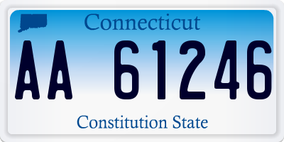 CT license plate AA61246