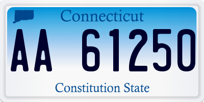 CT license plate AA61250