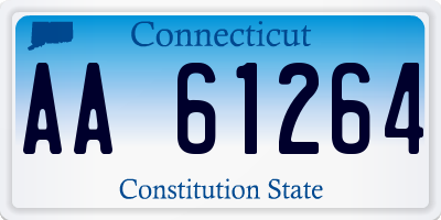 CT license plate AA61264