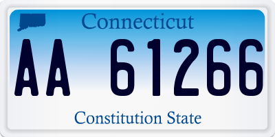 CT license plate AA61266