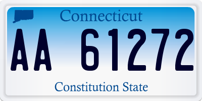 CT license plate AA61272