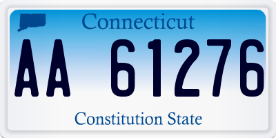 CT license plate AA61276