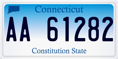 CT license plate AA61282