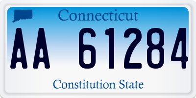 CT license plate AA61284