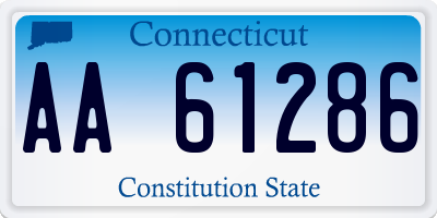 CT license plate AA61286