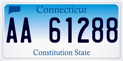 CT license plate AA61288