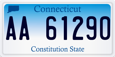 CT license plate AA61290