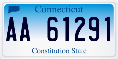 CT license plate AA61291