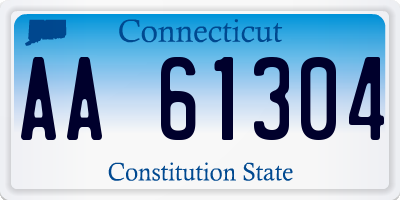 CT license plate AA61304