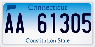 CT license plate AA61305