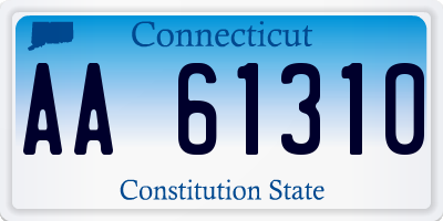 CT license plate AA61310