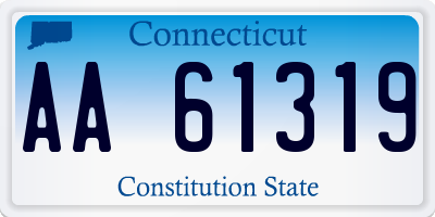 CT license plate AA61319