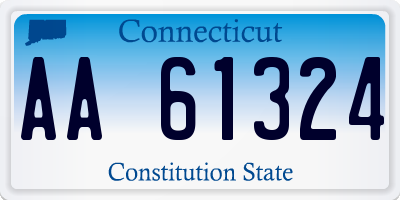 CT license plate AA61324