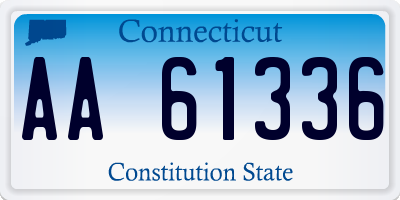 CT license plate AA61336