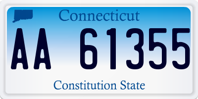 CT license plate AA61355