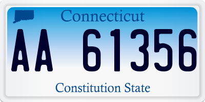 CT license plate AA61356