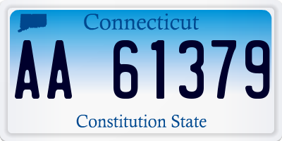 CT license plate AA61379