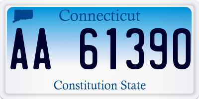 CT license plate AA61390