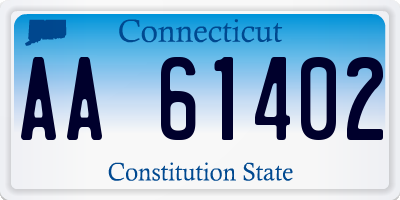 CT license plate AA61402