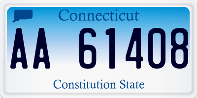 CT license plate AA61408