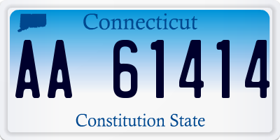 CT license plate AA61414