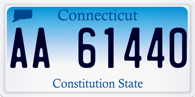 CT license plate AA61440