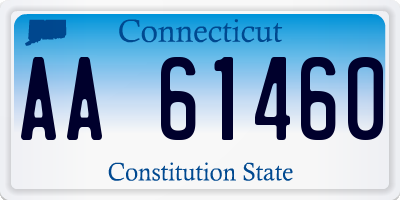 CT license plate AA61460