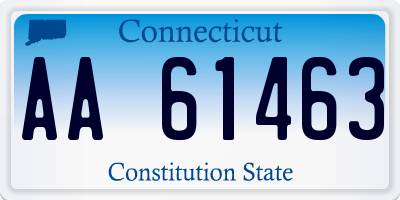 CT license plate AA61463