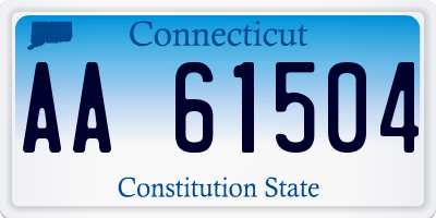 CT license plate AA61504